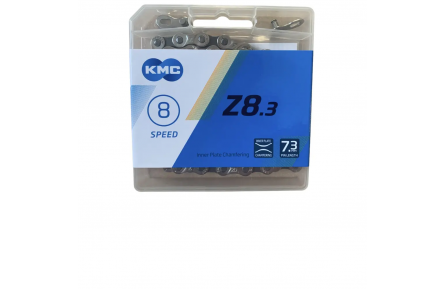 Цепь KMC Z8.3 Silver/Gray 114 звеньев с замком в боксе