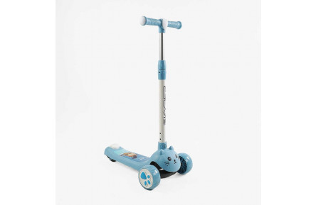 Самокат триколісний "Skyper" DS-10639 (10) колеса PU 109х44мм зі світлом, музика та підсвічування платформи, кермо з’ємне