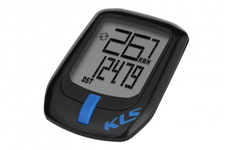 Велокомп'ютер дротовий KLS Direct чорно-синій 6-функцій (без ф-ї 'година в дорозі')