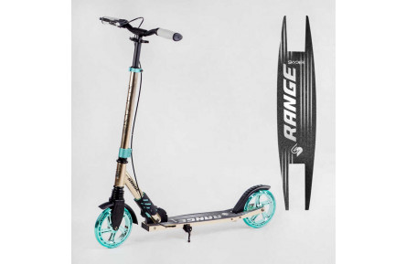 Самокат алюмінієвий "Skyper" S-52066 (2) "Range", ручне гальмо, колеса PU 180мм, 1 амортизатор передній, анодоване фарбування, в коробці
