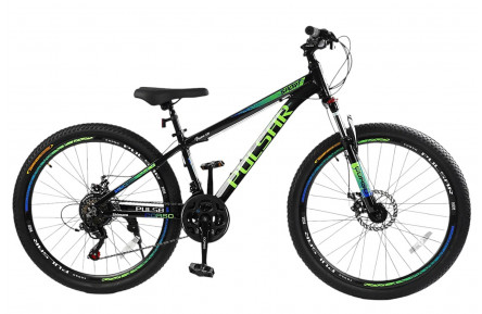 Велосипед Corso PULSAR PL-26407 26" 13" чорно-салатовий