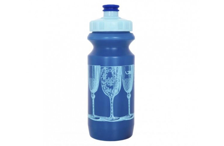 Фляга 0,6 Green Cycle BLUE CUPS з великим соском, blue nipple/blue cap/blue bottle