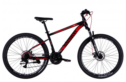 Велосипед ST 27.5" Discovery TREK DD FR рама-16" черно-красный 2025