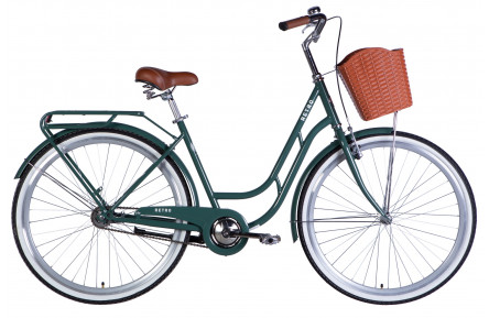 Велосипед ST 28" Dorozhnik RETRO Velosteel рама-19" зелено-сірий 2025
