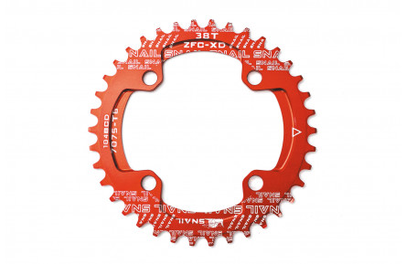 Звезда-неслучайка к шатуну NW AL 34T круг BCD 104 SNAIL (красный)