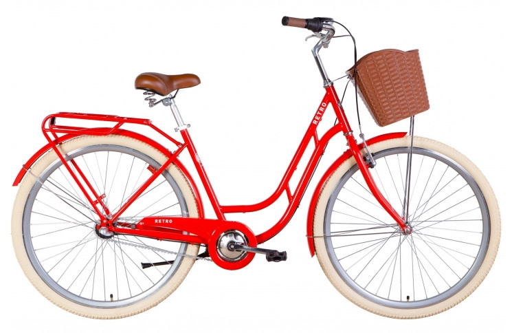 Велосипед 28" Dorozhnik RETRO PH 2022 SHIMANO NEXUS (помаранчевий)