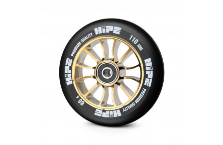 Колесо для трюкового самоката Hipe H01 110мм, gold/black