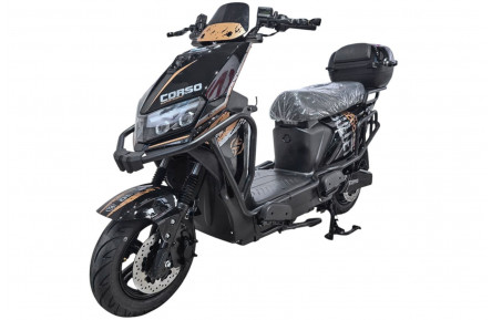 Электрический мопед Corso Bullet BL-900722 (2000W 72V/38Ah) черно-бежевый