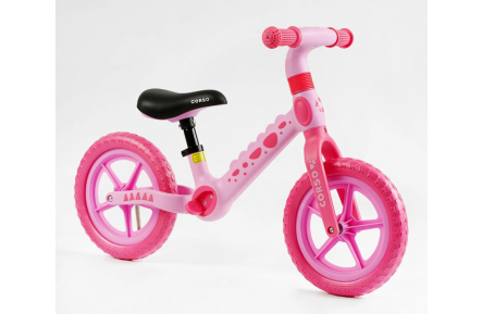Велобіг нейлоновий Corso CS-12366 12" рожевий