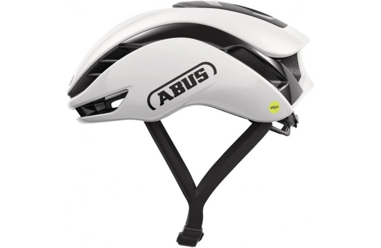 Велошолом спортивный ABUS GAMECHANGER 2.0 MIPS shiny white M