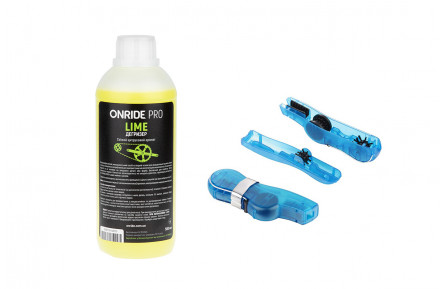 Комплект дегризер ONRIDE PRO Lime 500 мл + Мийка ланцюга