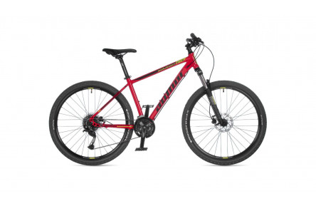 Велосипед Author Solution 2023 27.5" 17" червоний лімонний/чорний