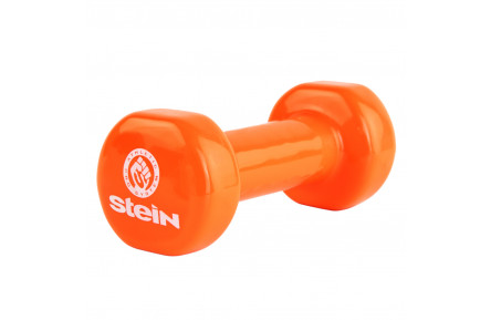 Гантель виниловая Stein 1.5 кг / шт/ оранжевая
