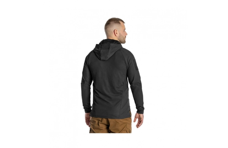 Кофта тактична Helikon-Tex RANGE HOODIE - TopCool, чорний, розмір L