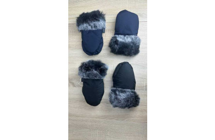 Перчатки с искусственным мехом 209889 2 цвета, на магните, РАЗНЫЕ ЦВЕТА