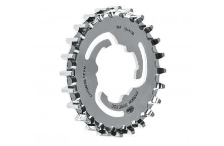 Задня зірка Gates Carbon Drive CDC для Shimano/Sram SureFit з нержавіючої сталі 24T, чорна