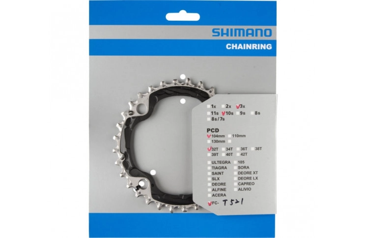 Звезда шатунов Shimano Deore FC-M610/T521, 32 зуба