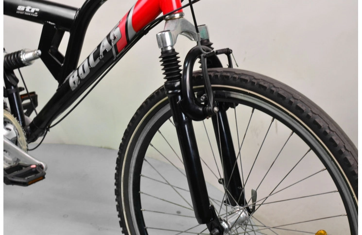 Двопідвісний велосипед Bocas STR 26" M чорно-червоний Б/В