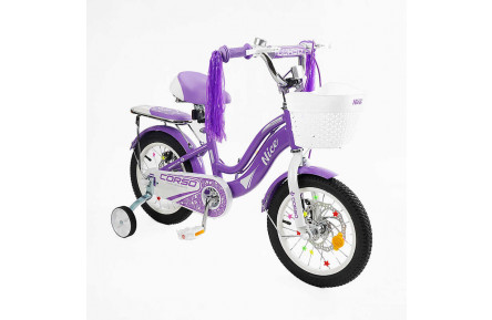 Велосипед 2-х колісний 14" "Corso Nice" NC-14021 сталь, дод. колеса