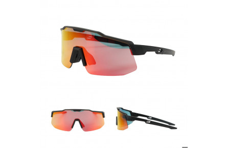 Окуляри BEcool FA-705 чорна оправа, червона лінза