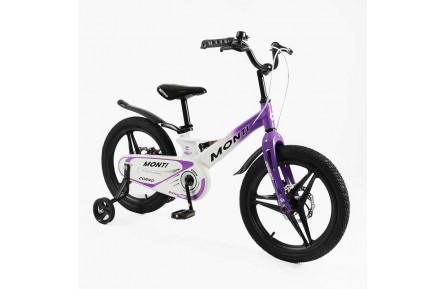 Велосипед 18" дюймів 2-х колісний Corso «Monti» MT-18521 (1) МАГНІЄВА РАМА, ЛИТІ ДИСКИ, ДИСКОВІ ГАЛЬМА, зібран на 75