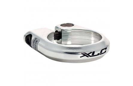 Хомут XLC PC-B01, Ø31,8мм, серебристый