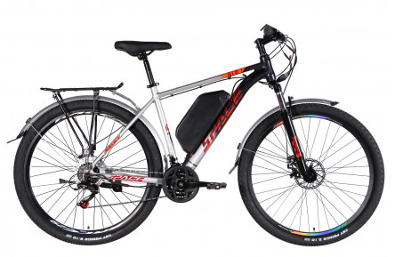 Велосипед з електроприводом 29" AL SPACE ePHAETON DD FR рама-20" 48 B 17.5 А*г 500 Вт сіро-сріблястий 2026