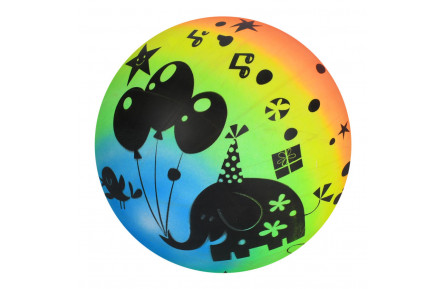 М'яч дитячий MS 4850-4 з малюнком, гума, 9 дюймів, 57-60 грам