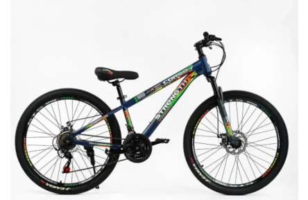 Велосипед Corso Strength ST-26221 26" 13" синій