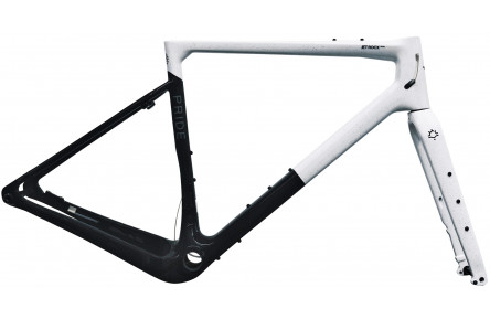 Рама 28" Pride Jet Rocx XL 2024 бело-черная + вилка