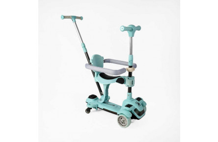 Самокат 5в1 "Skyper" BT-12240 колеса зі світлом, укр озвучування та підсвічування платформи, з ДОП. КОЛЕСАМИ, захисний бампер