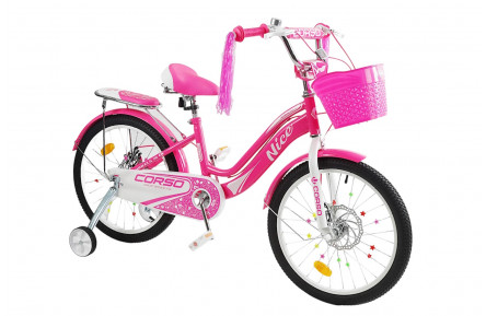 Велосипед Corso Nice 20" розово-белый