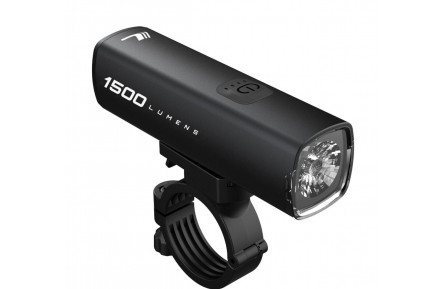 Свет передний Longus CUBRIN 1500, 6 ф-ций, USB, чорний