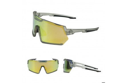 Окуляри BEcool FA-704A прозора сіра оправа, золота лінза