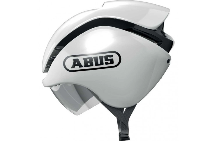 Велошолом спортивний ABUS GAMECHANGER Tri Shiny White M (52-58 см)