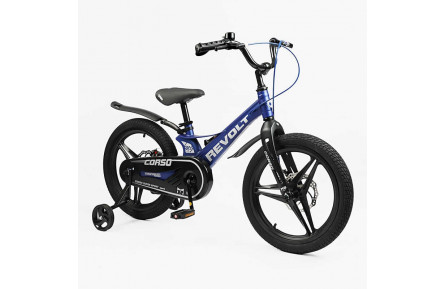 Велосипед 18" дюймів 2-х колісний Corso «Revolt» RV-18103 (1) МАГНІЄВА РАМА, ЛИТІ ДИСКИ, ДИСКОВІ ГАЛЬМА, зібран на 75