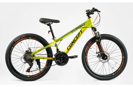 Велосипед Corso Concept CP-24166 24" 11" зелений