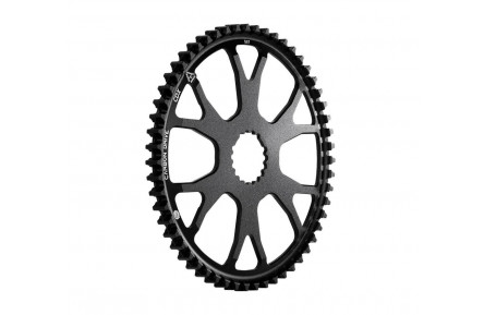 Передня зірка Gates Carbon Drive CDX S550 54.7 Rohloff з нержавіючої сталі 55T, чорна