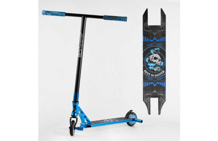 Самокат трюковий 98901 Best Scooter HIC-система, ПЕГИ, алюміній, АНОДОВАНЕ ФАРБУВАННЯ, колеса PU, d = 110мм, кермо - 60 см