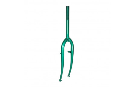 Вилка 28" жорстка Сталь 1" v-br різьб. під ексцентрик шток-220мм зелений