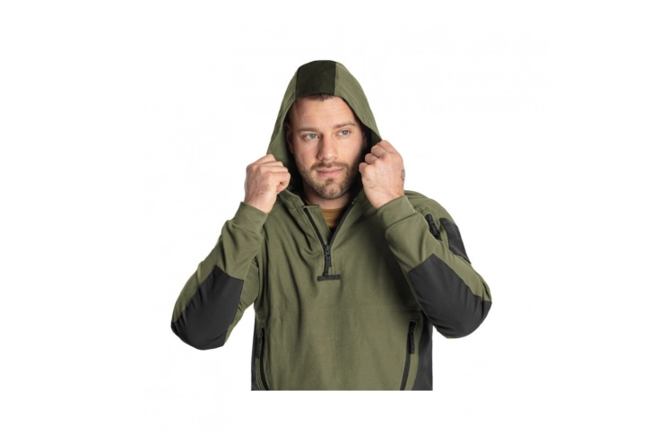 Кофта тактична Helikon-Tex RANGE HOODIE - TopCool, оливковий, розмір M