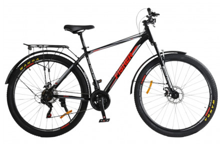 Велосипед Corso Fisher FS-41473 29" 19" чорно-червоний, Shimano 21 швидкість