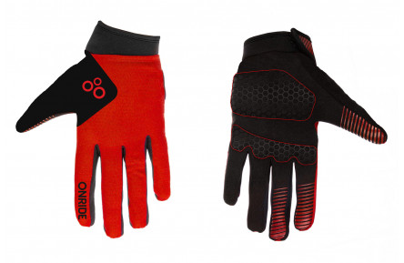 Перчатки ONRIDE Long 20 цвет красный/черный размер S