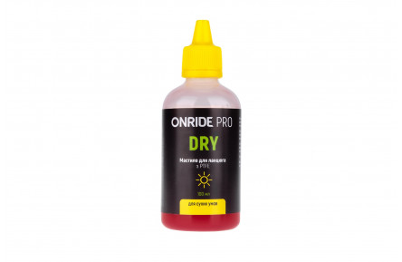 Мастило для ланцюга ONRIDE PRO Dry з PTFE для сухих умов 100 мл