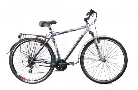 Гибридный велосипед TREK 7100 28" M серый Б/У