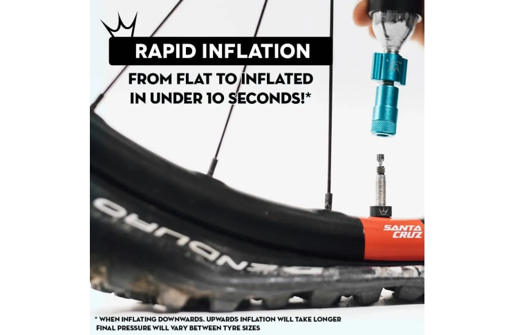 Насос Peaty's Holeshot CO2 Tyre Inflator, MTB 25g, Slate