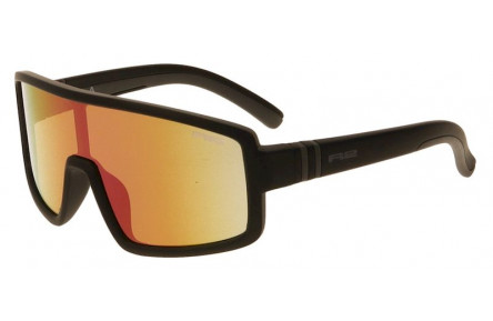 Окуляри дитячі R2 INVADER black (TPEE), лінза brown, покриття black/red fake revo, кат. 2