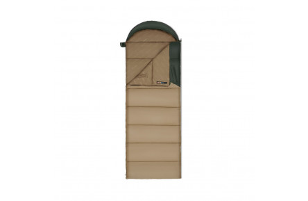 Спальник з капюшоном Naturehike Sunny Day PL02 U250 CNK2550WS028, (8,5°C), правий, коричнево-зелений