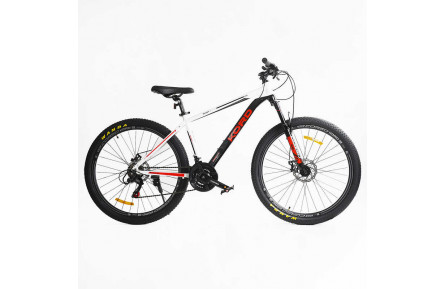 Велоcипед Corso Kord 27.5" 17" бело-черно-красный