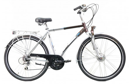 Гибридный велосипед Batavus Jakima Deluxe 28" M серо-коричневый Б/У